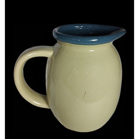 East Texas Pottery Heart & Blue Spongeware Pattern & Unbranded Rooster Pitcher - Picture 7 of 11